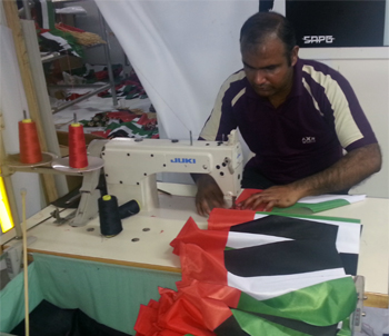 The largest company in Dubai Oman Kuwait Bahrain Qatar Saudi Arabia Bahrain that serves as both a flag and flagpole manufacturer